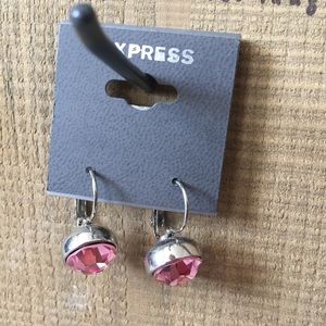 2/$12 Express Pink & Silver Dangle Earrings